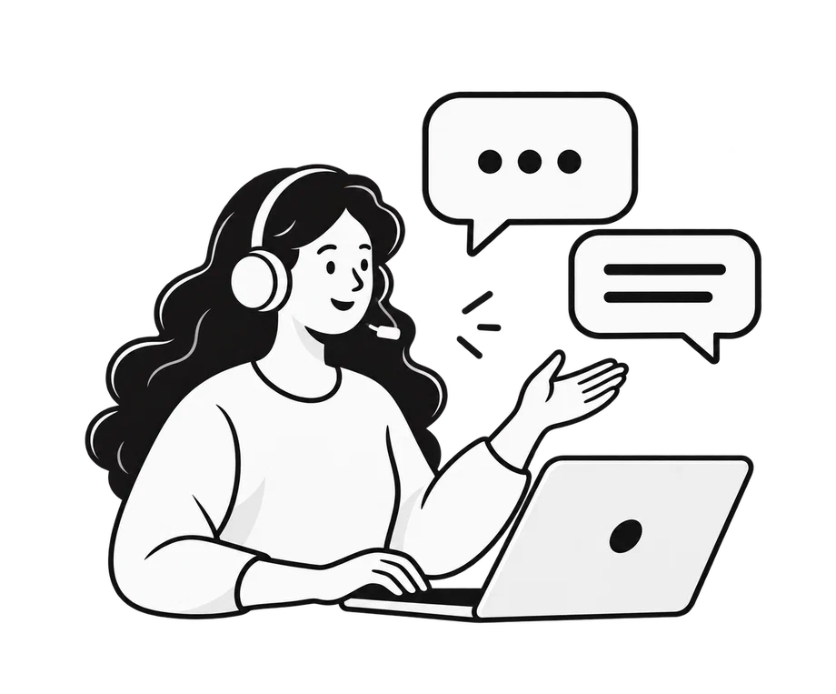 Illustration of a conversation